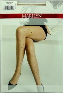 Marilyn ALLURE I02 R3/4 rajstopy kropeczki visone